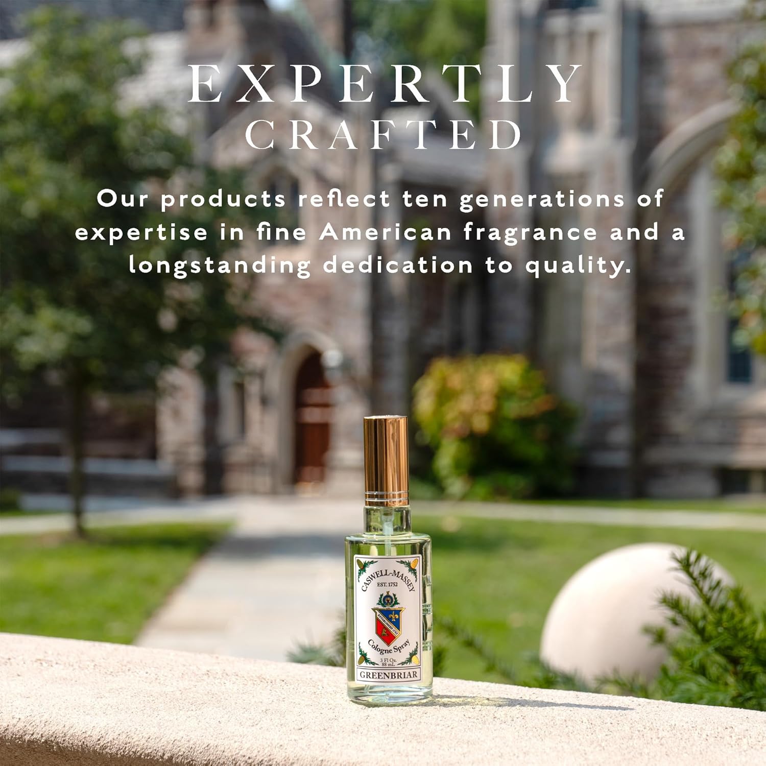 Caswell-Massey Woodgrain Sandalwood Gold Cap Cologne, Richly Sensual Santalum Album Men’s Cologne with Cedary and Hints of Citrusy Musk, 3 Fl Oz - Image 2