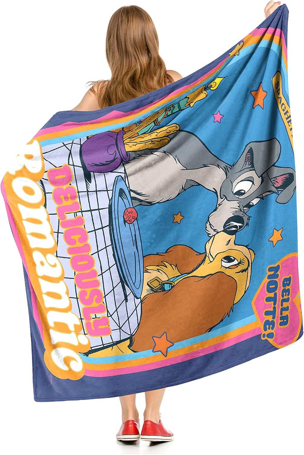 Northwest Disney Classics Silk Touch Throw Blanket, 50" x 60", Romantic Dinner for Two