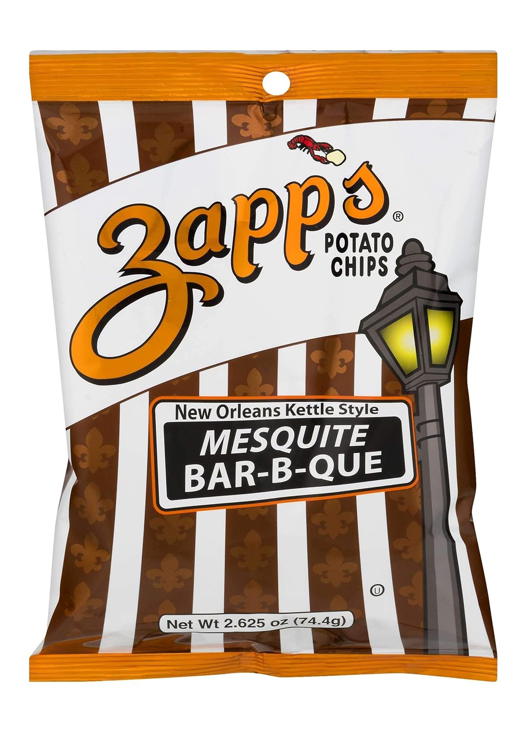 ZAPP'S Potato Chips Variety Pack | Evil Eye, Voodoo, Voodoo Heat, Mesquite BBQ, Cajun Dill Gatortator, 2.5 oz Hungry Sized Bags | 5-Pack