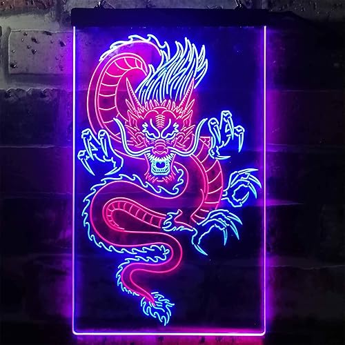 Vista 51 de ADVPRO Chinese Dragon Room Display Dual Color LED Neon Sign Green & Red 16" x 24" st6s46-i3225-gr