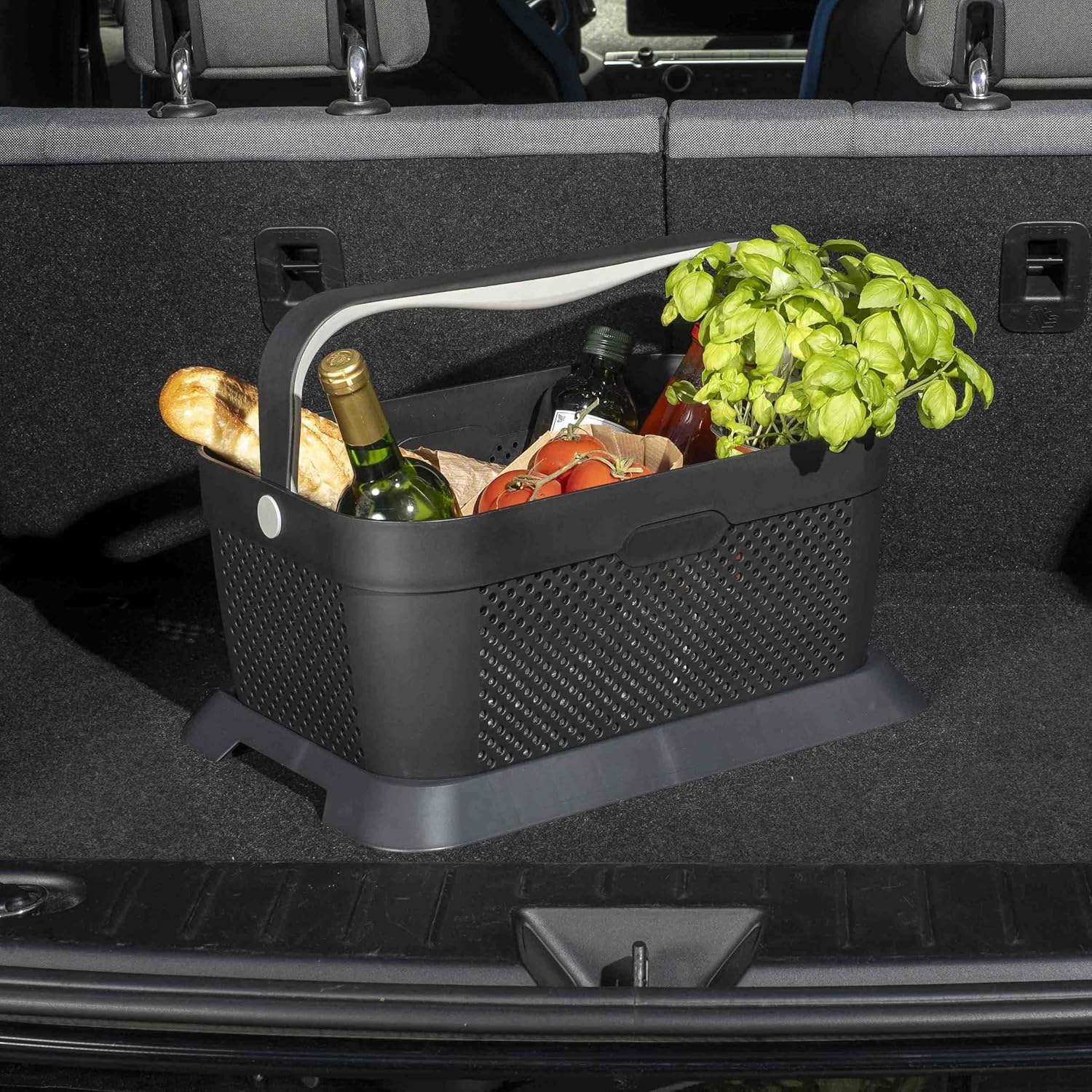rati Basket - Stabiler Einkaufskorb für Auto-Kofferraum mit Adapter – Vorschau 5