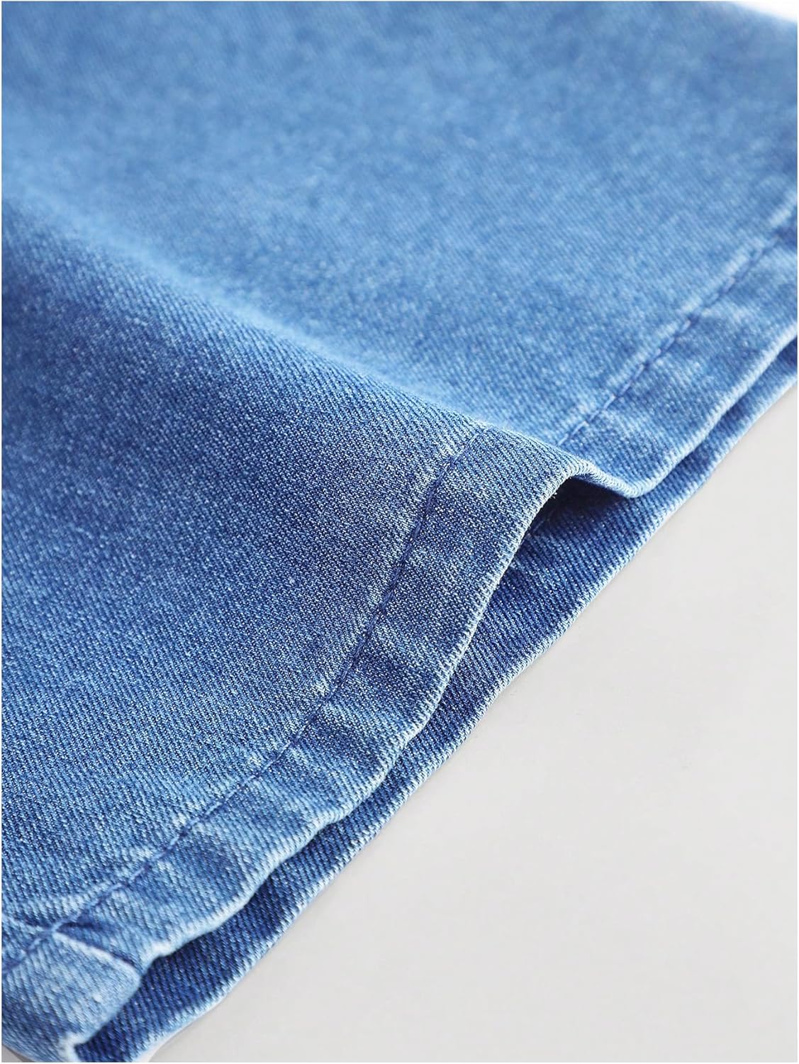 Floerns Girl's Bowknot Sleeveless Overall Denim Jumpsuit Kids Baggy Jeans Pants
