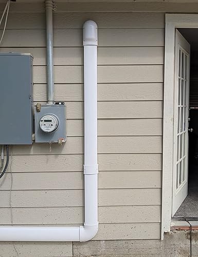 Miniatura 7 de Kit de cubierta de conector de acoplador de 3 pulgadas, accesorios para aires acondicionados sin conductos y bombas de calor, PVC decorativo