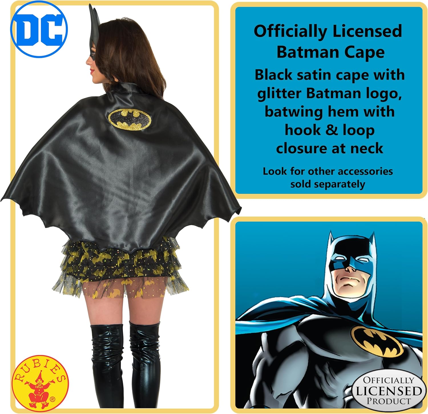 Rubie's Women's Dc Superheroes costume outerwear, Batgirl, One Size US - Image 3