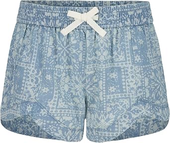 Billabong Girls Mad for You Elastic Waist Pull-on Shorts, Side Seam Pockets, Casual & Comfortable