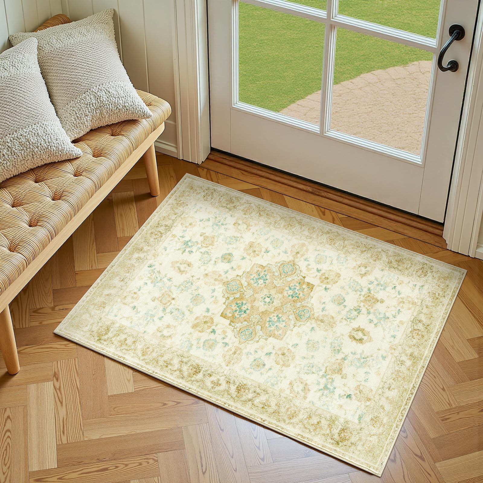 Amazon.com: jinchan Spring Floral 2x3 Rug for Entryway