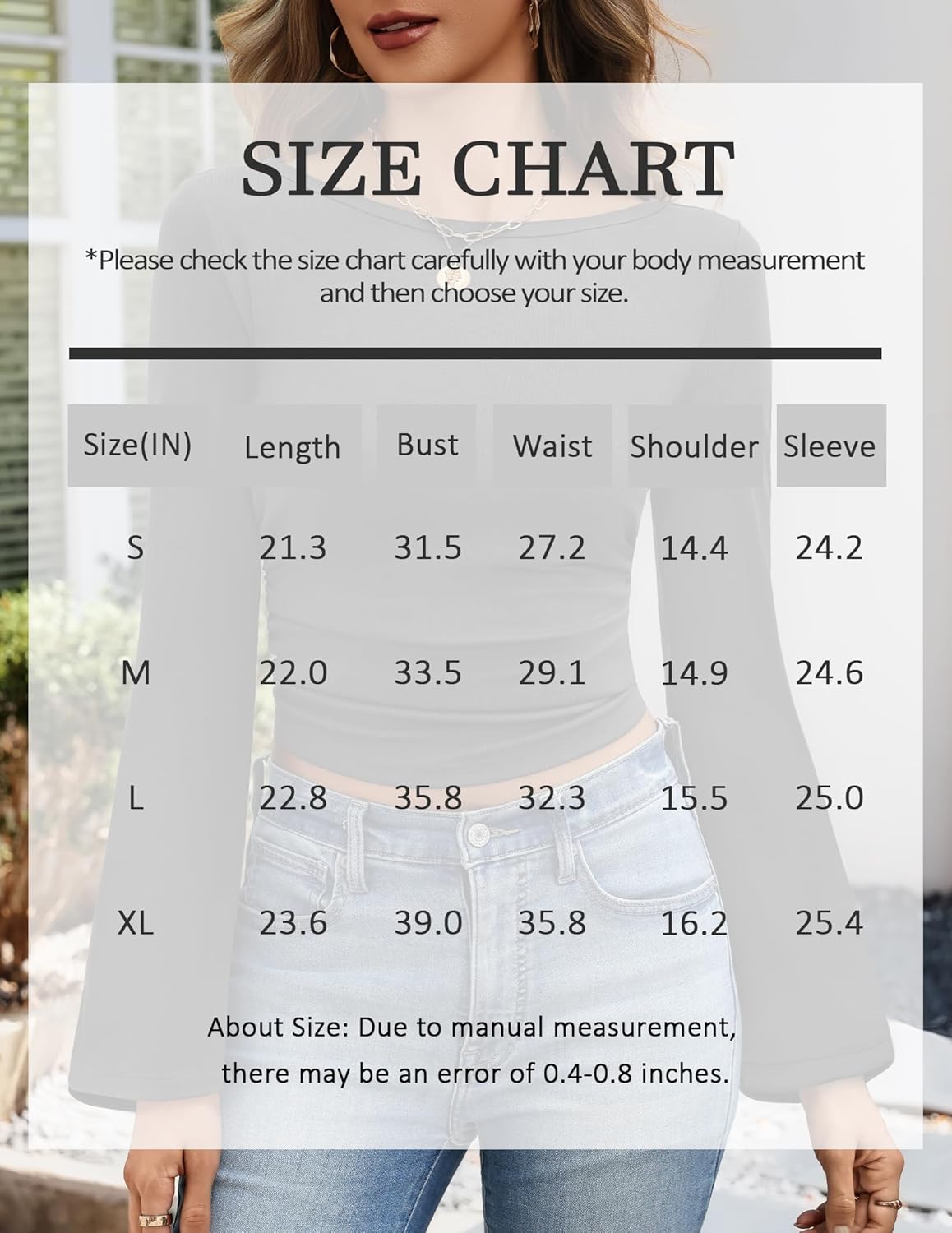 Womens Long Sleeve Bell Sleeve Cropped Tops Valentine's Day Dressy Casual Boat Neck Ruched Cotton T-Shirts - Image 6