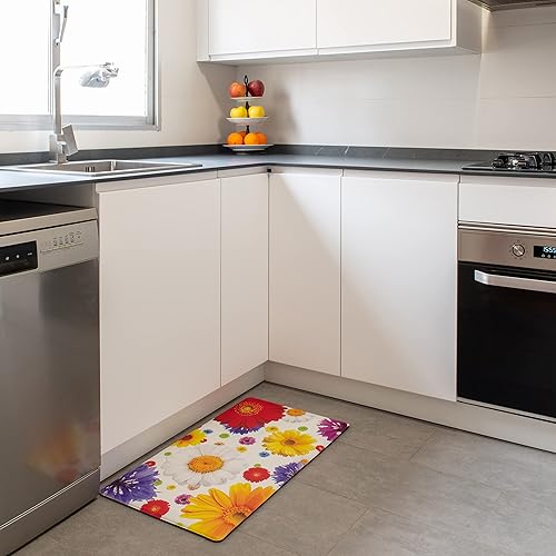Miniatura 3 de Artistic - Tapete de cocina antifatiga para piso, tapete colorido y divertido, tapete de espuma viscoelástica cómodo y relajante, tapete elegante,