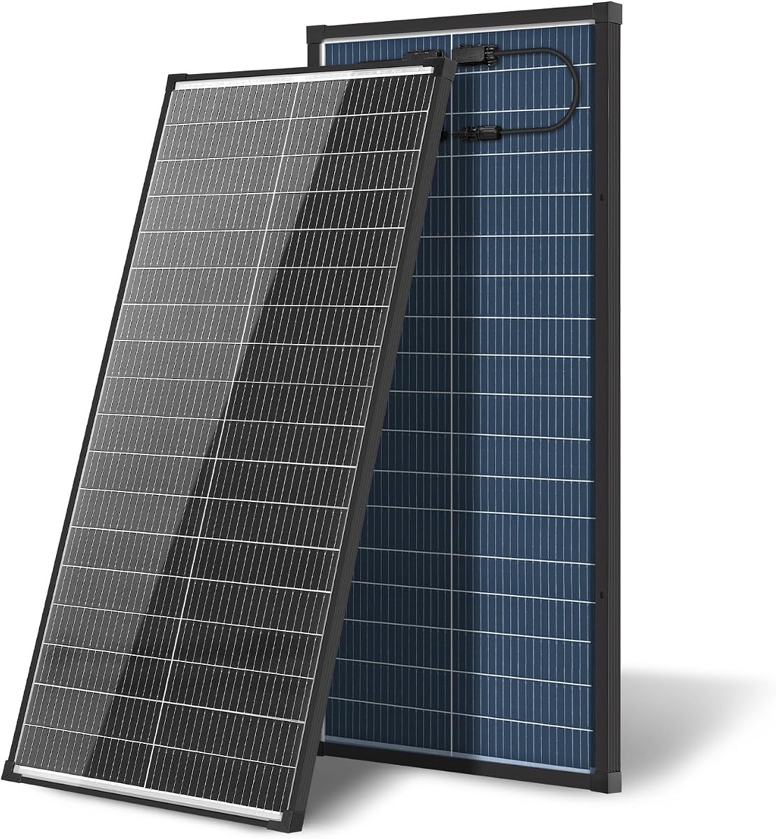 100W Bifacial Solar Panel,N-Type 12V 18BB 25% High-Efficiency A+ Monocrystalline Cell IP68 Waterproof Solar Panel for RV Marine Boat Trailer Camper Rooftop Farm and Other Off-Grid System | A+ Monocrystalline Cell IP68 Waterproof 100 watt Solar Panel for RV Marine Boat Trailer Camper Rooftop Farm Off-Grid System