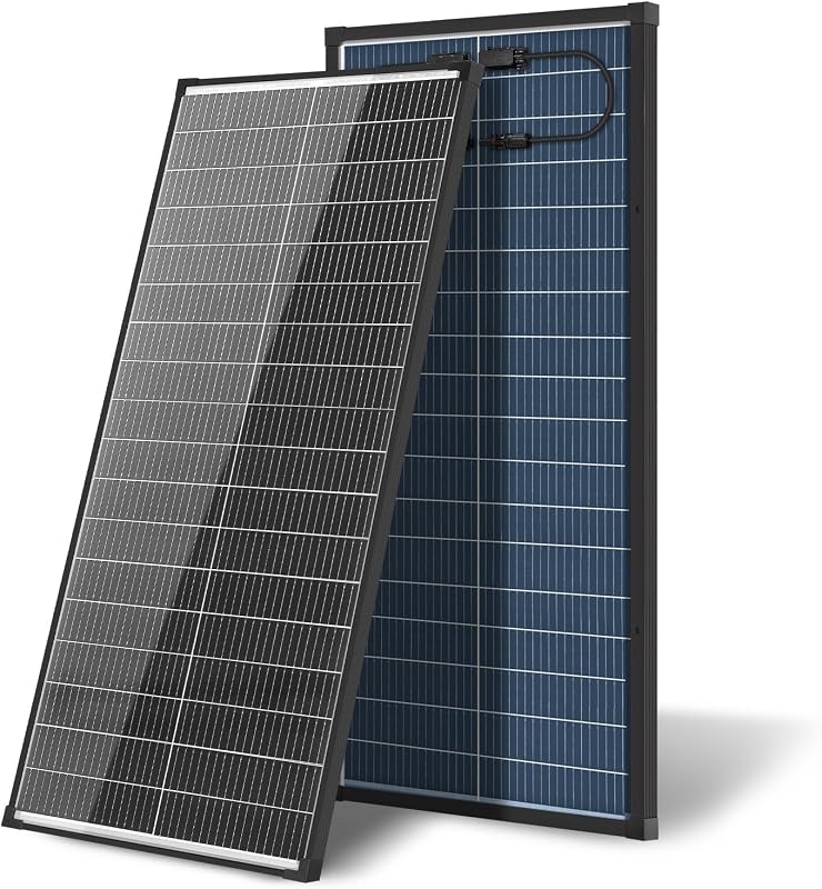 100W Bifacial Solar Panel,N-Type 12V 18BB 25% High-Efficiency A+ Monocrystalline Cell IP68 Waterproof Solar Panel for RV Marine Boat Trailer Camper Rooftop Farm and Other Off-Grid System | A+ Monocrystalline Cell IP68 Waterproof 100 watt Solar Panel for RV Marine Boat Trailer Camper Rooftop Farm Off-Grid System