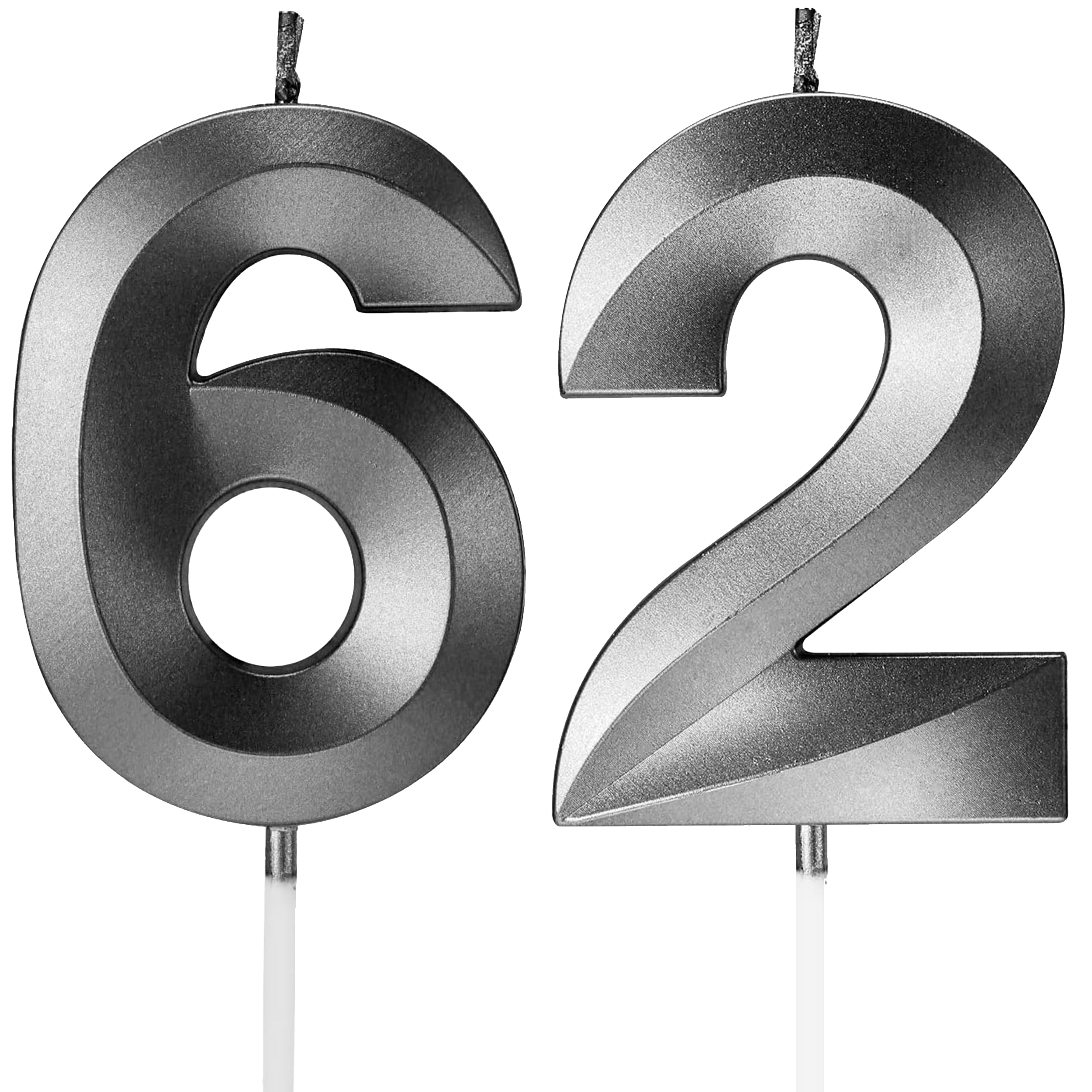 Birthday Candles Number Candles Age Year for Cakes Happy Birthday 3D Designed Wedding Anniversary Party Cake Topper Decorations