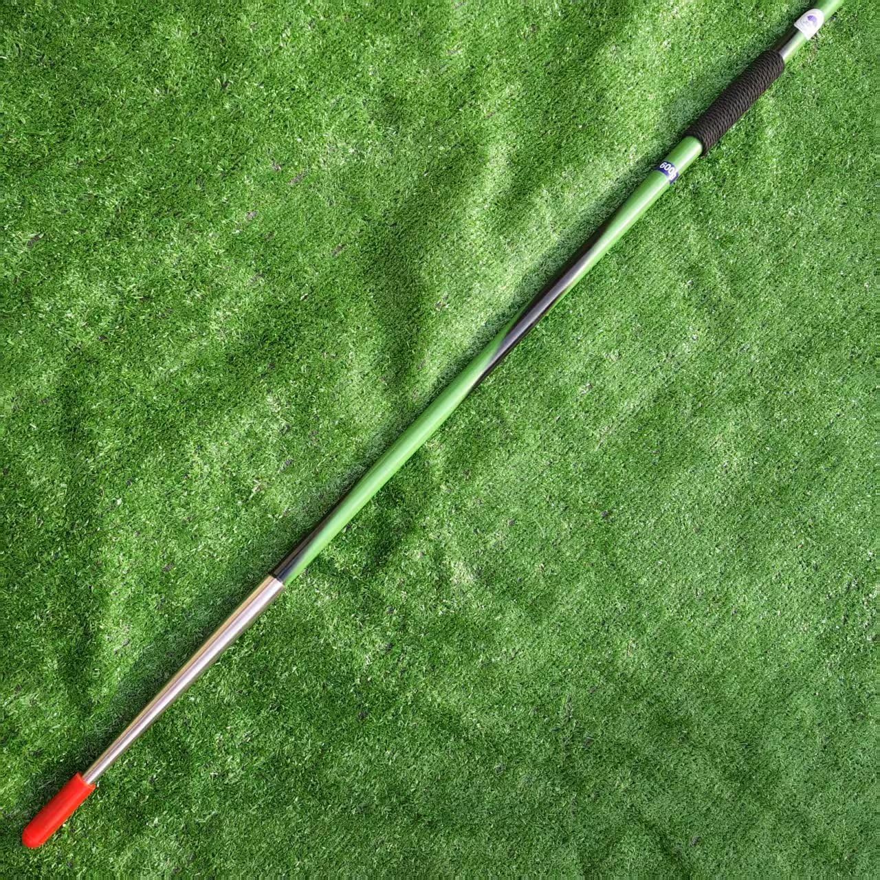 Mountainsports Competition and Training Javelin 600 Gram 50 Meter Rubber Tip - Girls High School Track and Field 600g Javelin Throw(Green Black Spiral)