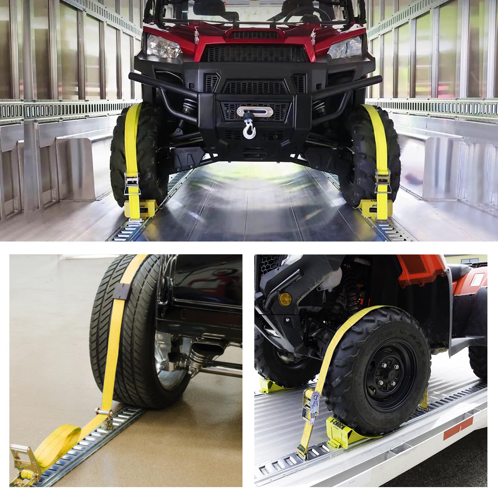Snapklik.com : 12PCS 5FT E-Tracks Tie-Down Rail Kit, 4 Pack E Track ...