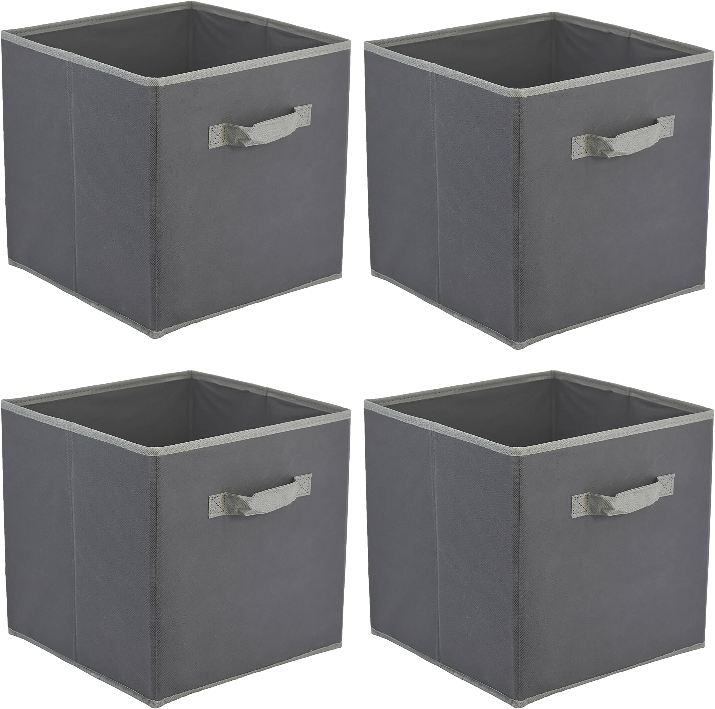 Mayish Collapsible Storage Cube with Handles, Foldable Cube Storage ...