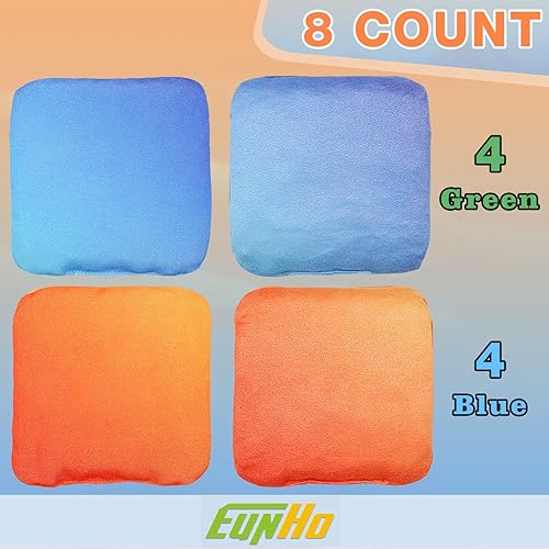 Miniatura 5 de Bolsas de Cornhole, bolsas de doble cara con lado pegajoso y liso, incluye bolsa de transporte