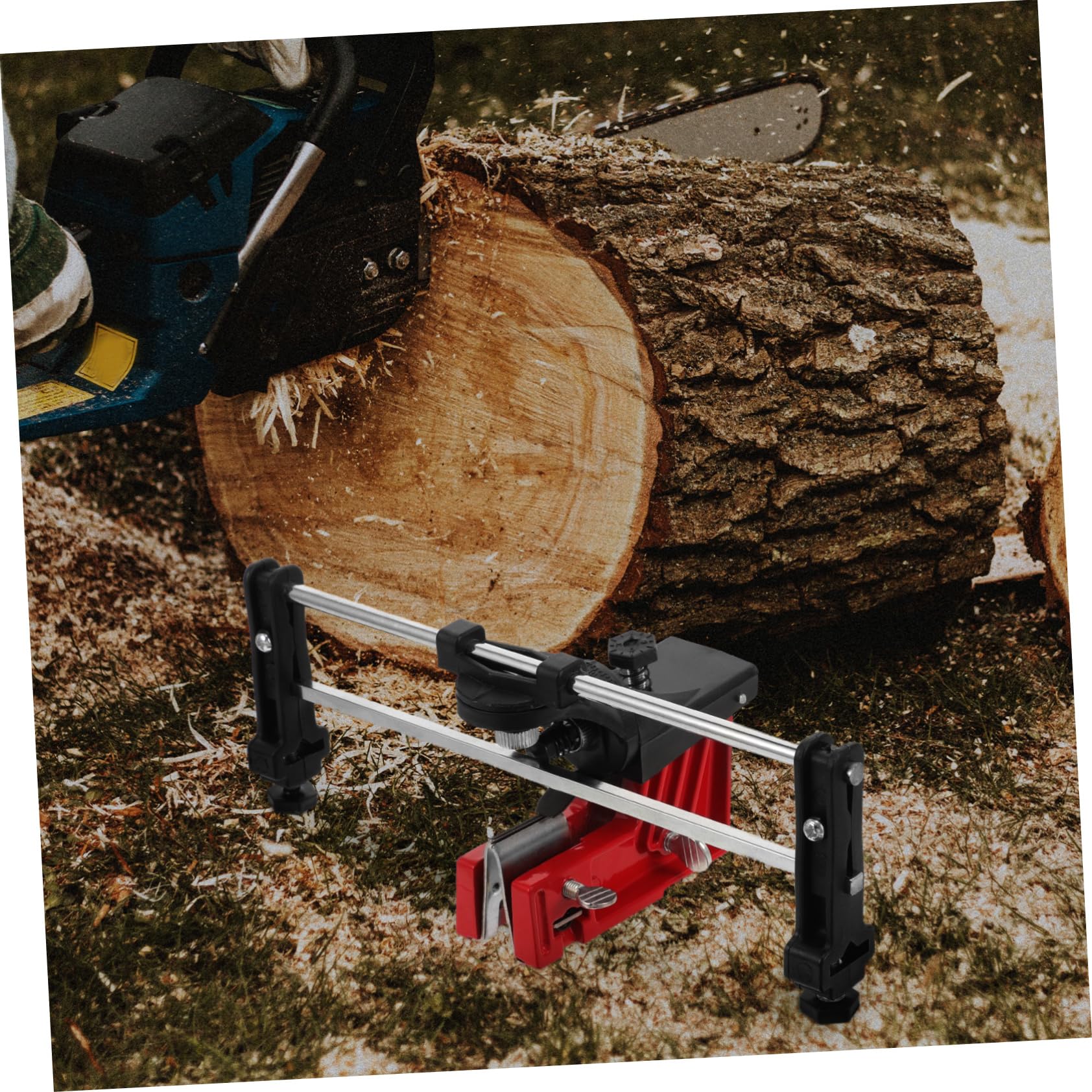 POPETPOP Affilatrice Per Motoseghe Utensile Portatile Per Affilatura Catene Motoseghe Compatibile Tutti i Tipi Di Catene Realizzata Materiali Durevoli Per Uso Prolungato
