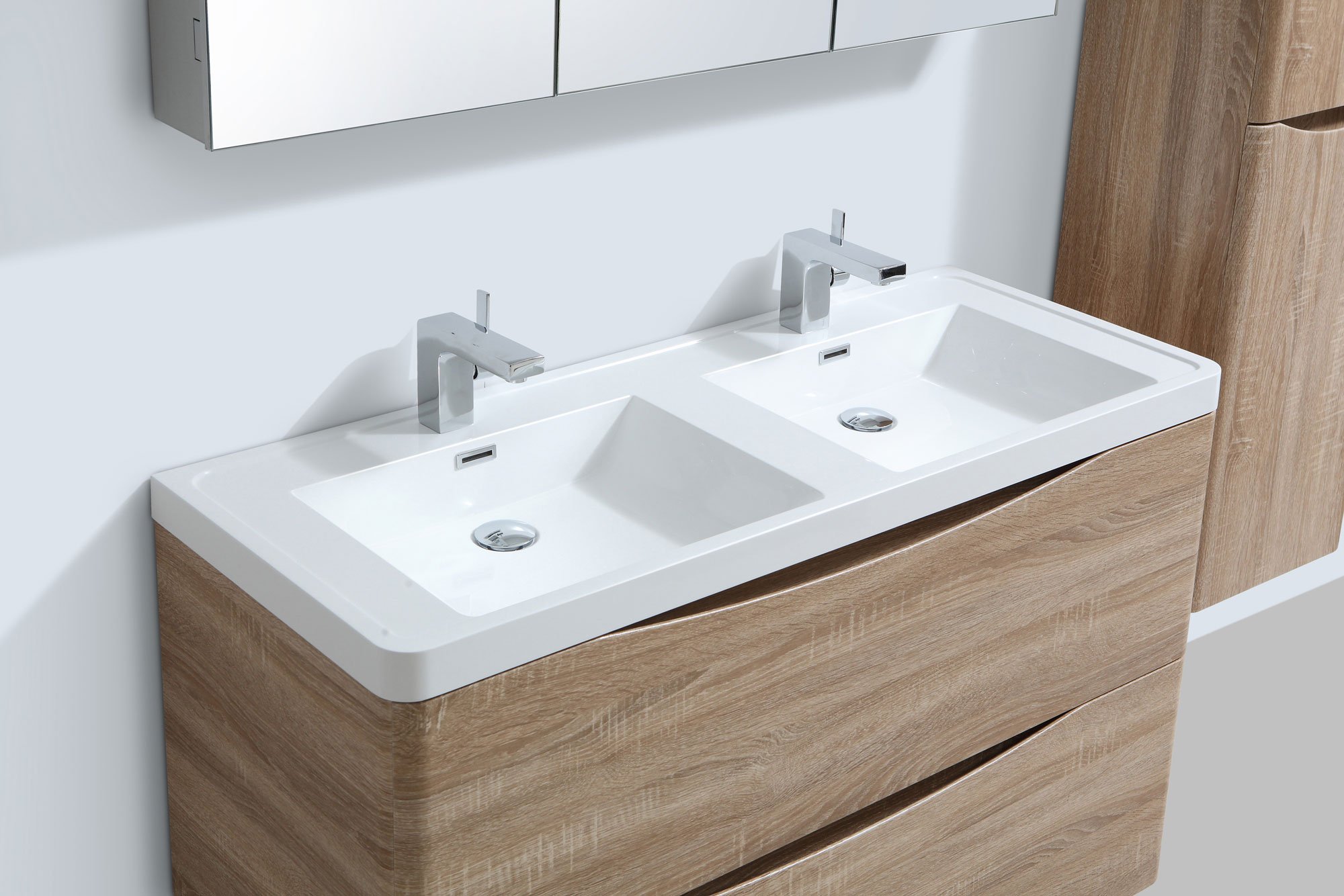 Buy The Bath People Eaton Light Ash Bathroom Furniture Wall Hung