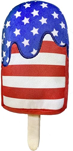 Miniatura 1 de Lulubelles Power Plush  Star Pop grande  Juguete patriótico para perros del 4 de julio con chirrido  Regalo divertido para perros divertido duradero