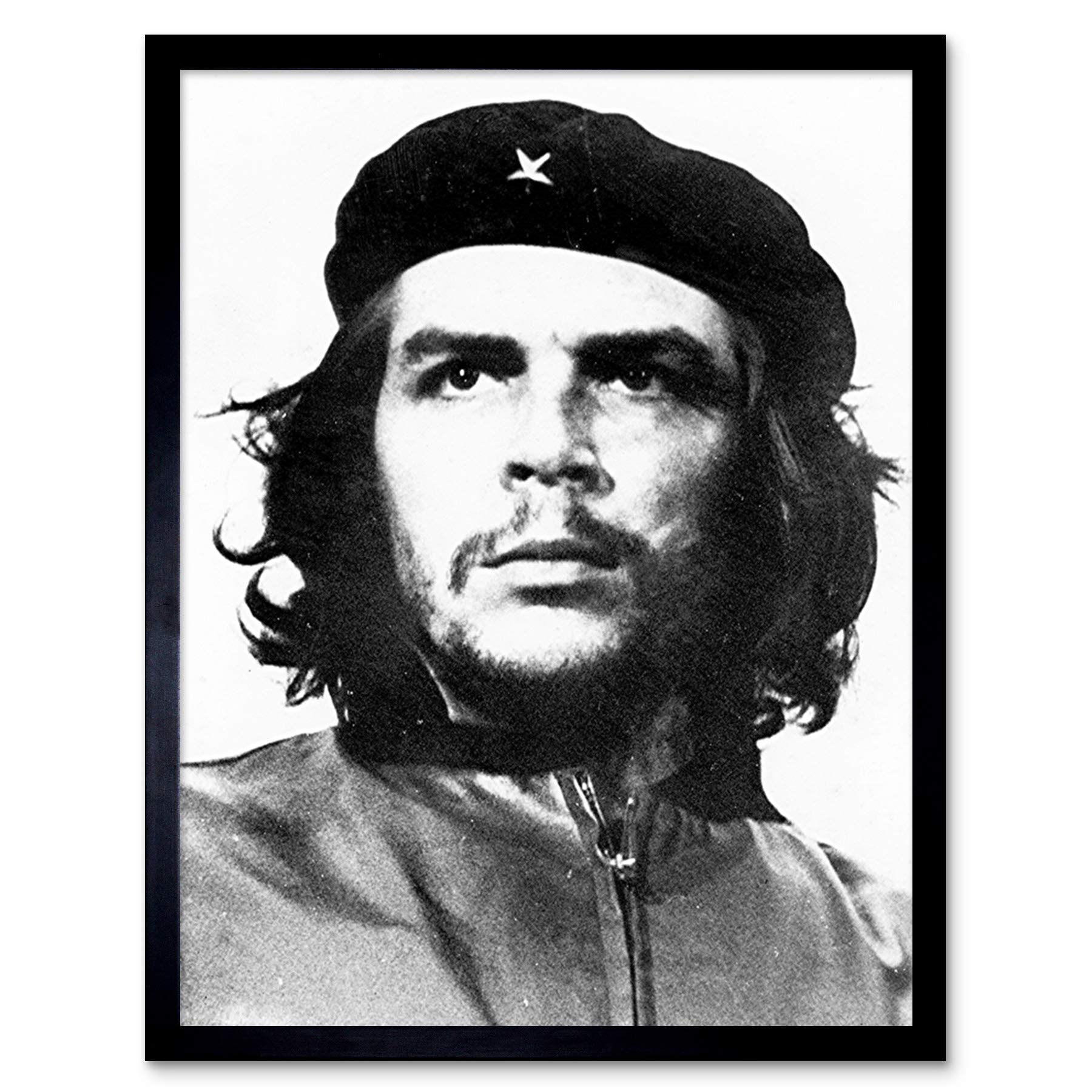 Korda Portrait Revolutionary Che Guevara Photo Art Print Framed Poster Wall Decor 12x16 inch