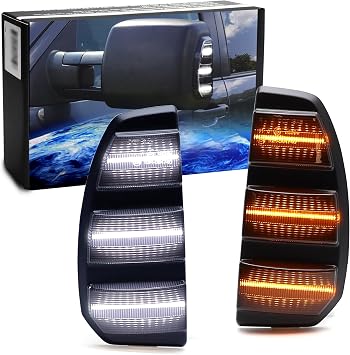 iJDMTOY LED Tow Mirror Turn Signal Lights For Toyota 2007-2021 Tundra