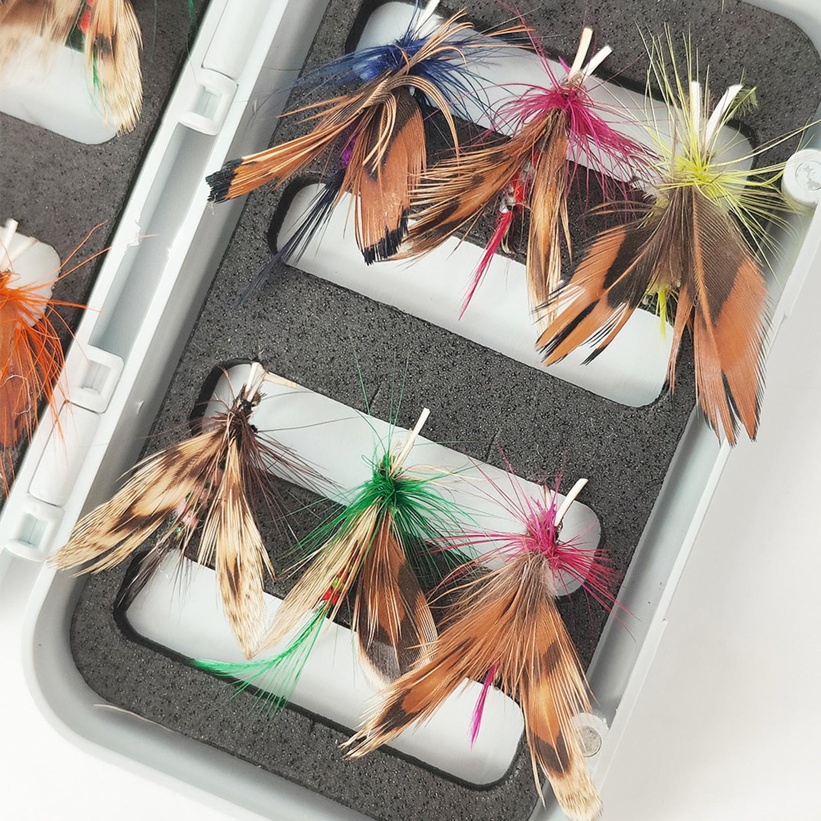 Angelköder-Set mit Kunstködern Künstliche Schmetterlings-Angelköder | Handgefertigte Angelköder Für Das Angeln In Seen, Flüssen, Zum Werfen, Auf Reisen, Beim Camping, Schleppfischen, Für Barsch,