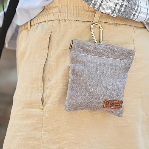 Miniatura 6 de Bolsa de golosinas para perros, bolsa de entrenamiento para perros y cachorros, bolsa de entrenamiento manos libres, incluye mosquetón, para viajes