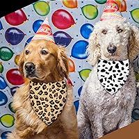 Vista 40 de Sunflower with Leaves Dog Bandana Washable Pets Scarf Triangle Adjustable Handkerchief, Double Sided Printing, Black,Sunflower (Large)