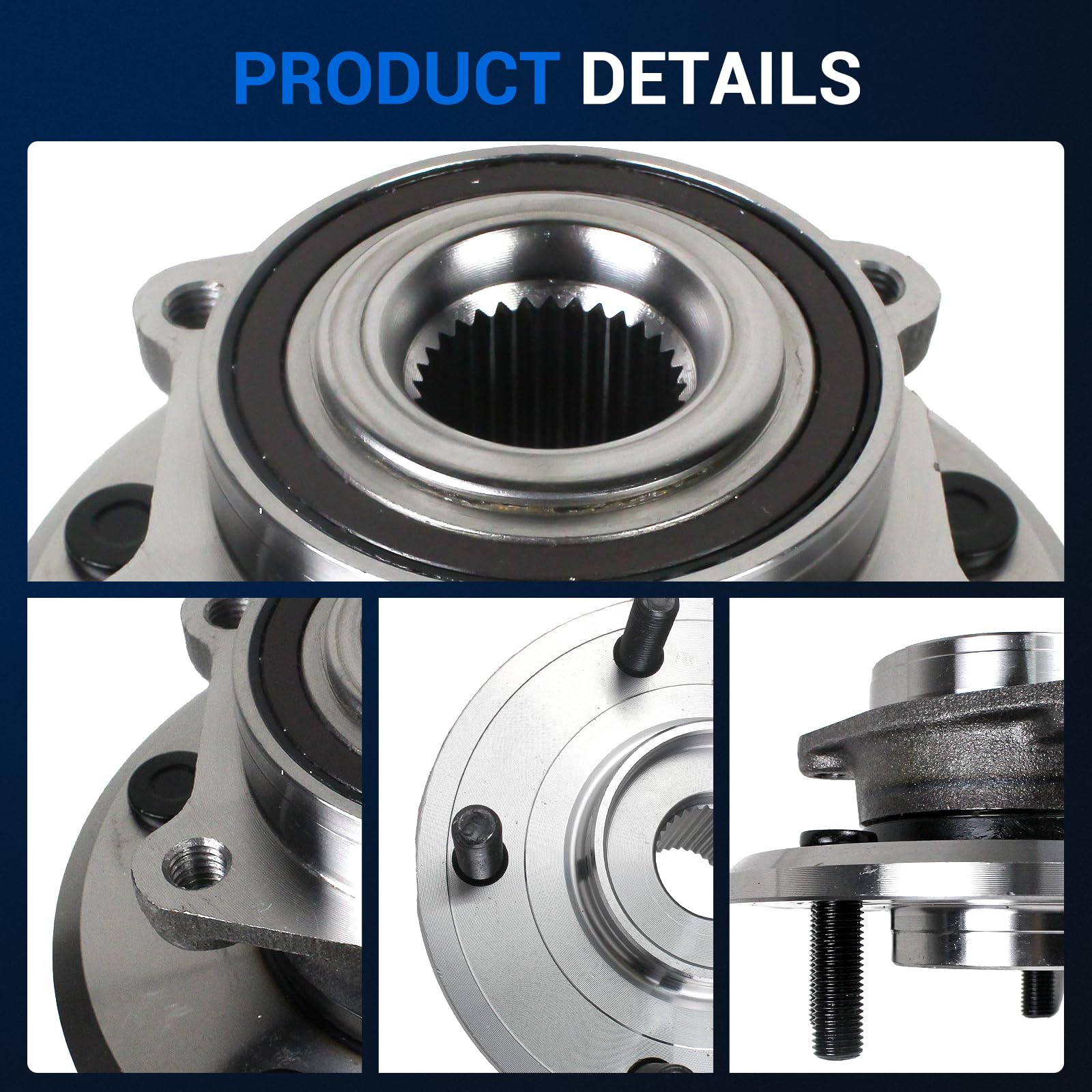 Amazon.com: Autoround 513286 Front Wheel Bearing and Hub Assembly