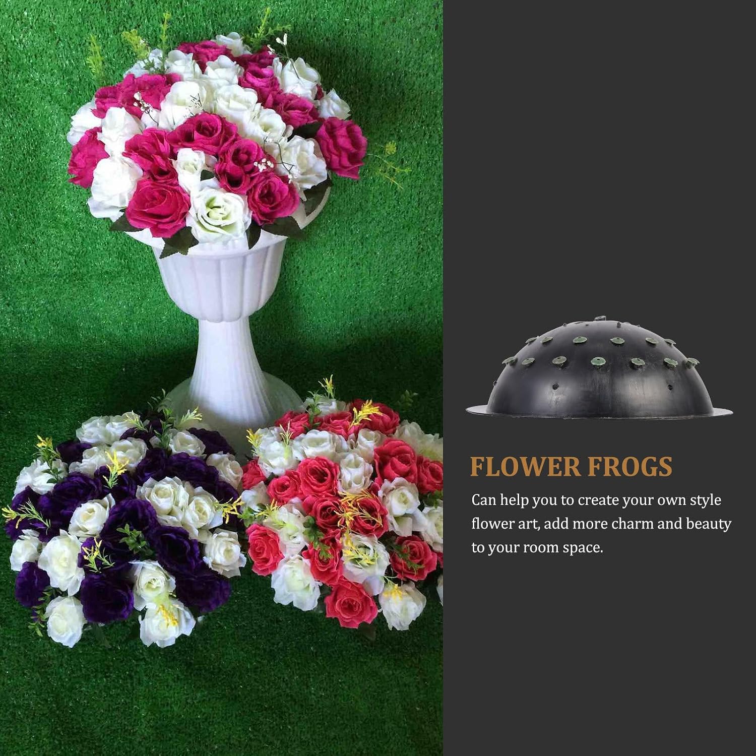 10Pcs Plastic Flower Arrangement Frogs for Floral Fixation Holder