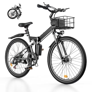 Electric Bike for Adults 500W/750W/1000W Peak, 14"/16"/26" Mountain E-Bike, 25/55 Miles + 20MPH Adult Electric Bicycles for Road Sand Mountain - Amazon product rated Grade A