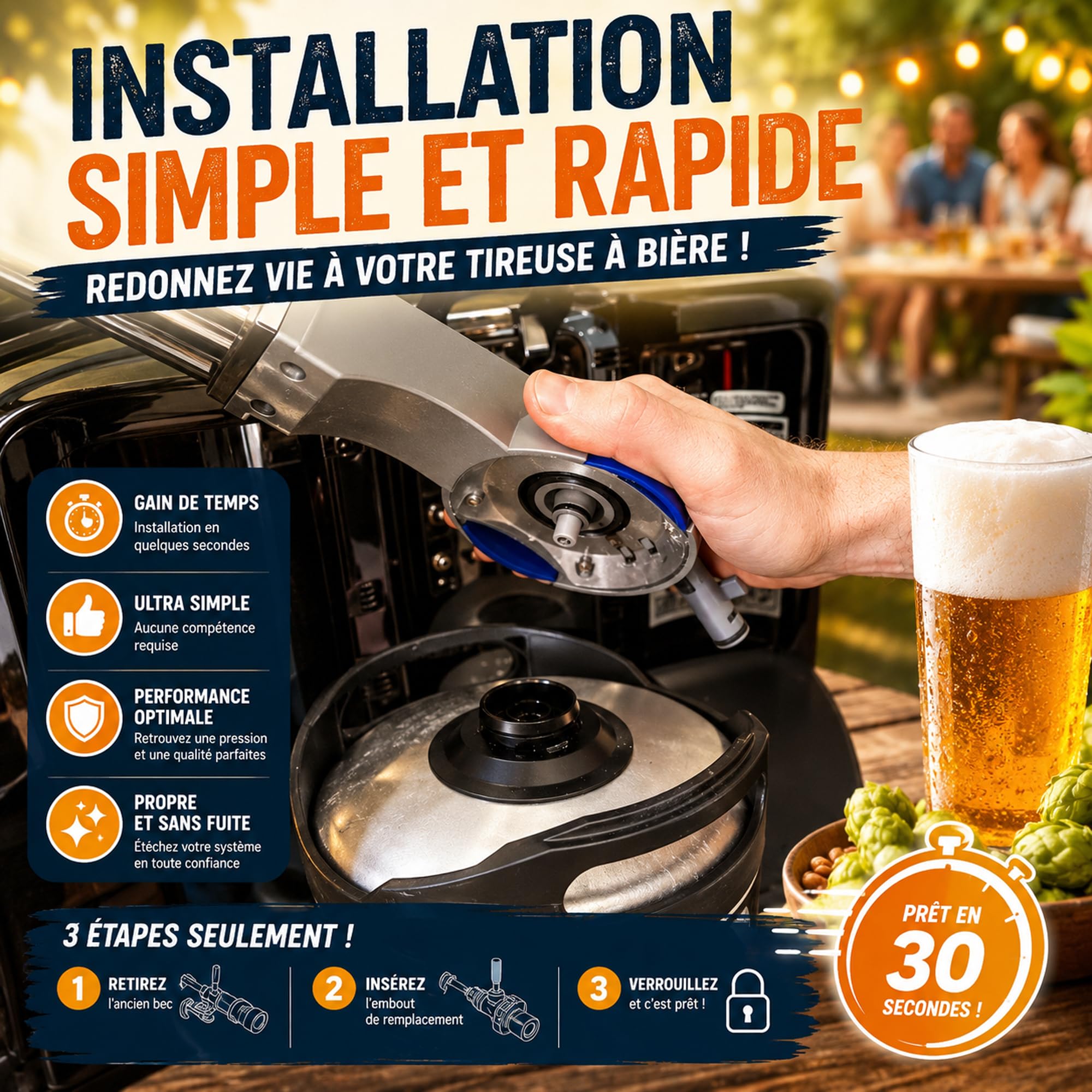 Set mit 5 Dichtungen für Perfect Craft HD3720 HD3620 HD3610 HD3600, kompatibel mit Ausgießer und Zapfhahn für Bierzapfang, Reinigungsset mit 5 Mini-Bürsten + Lebensmittelfett
