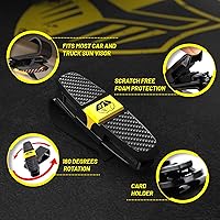 Vista 4 de BLUPOND Soporte universal para lentes de sol para visera de automóvil, clip universal para lentes de sol, soporte de lentes de doble extremo