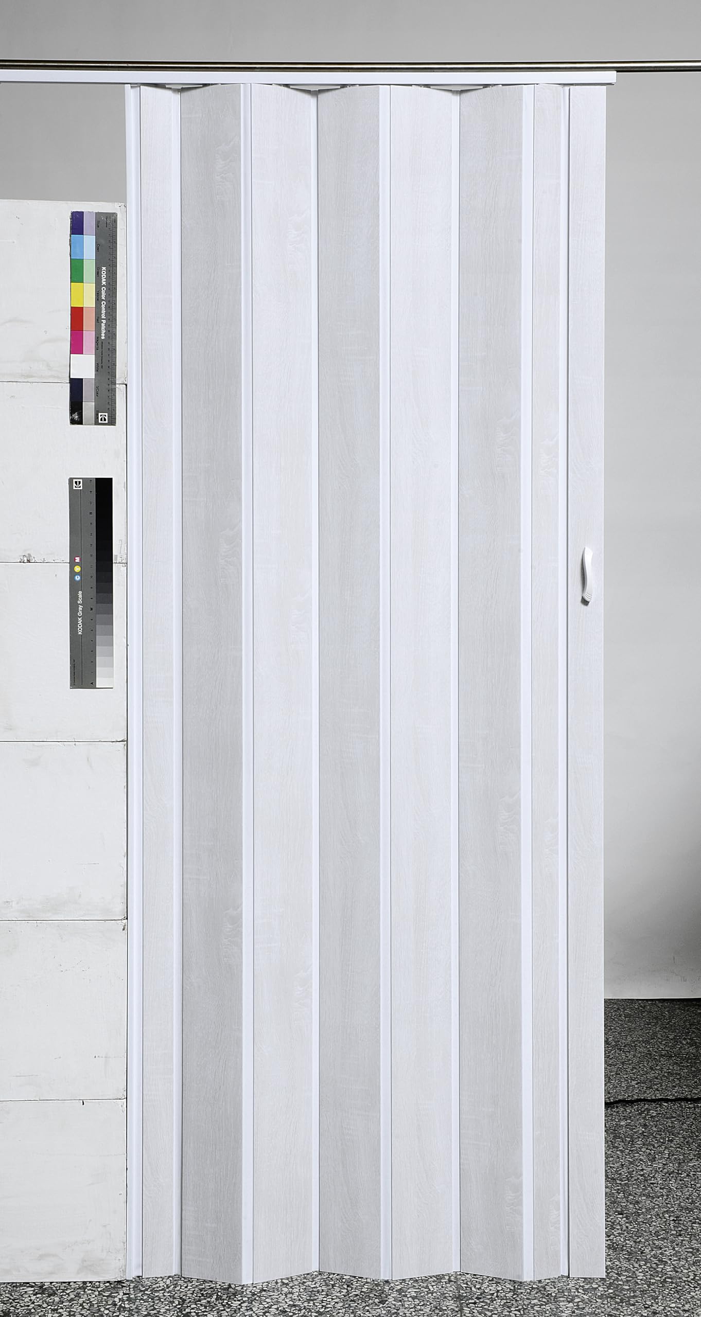 Vivi Falttür Schiebetür Tür, Weiß Opak, Breite bis 84 cm, Höhe 202 cm, Doppelwandprofil, Neu, TOP-Qualität