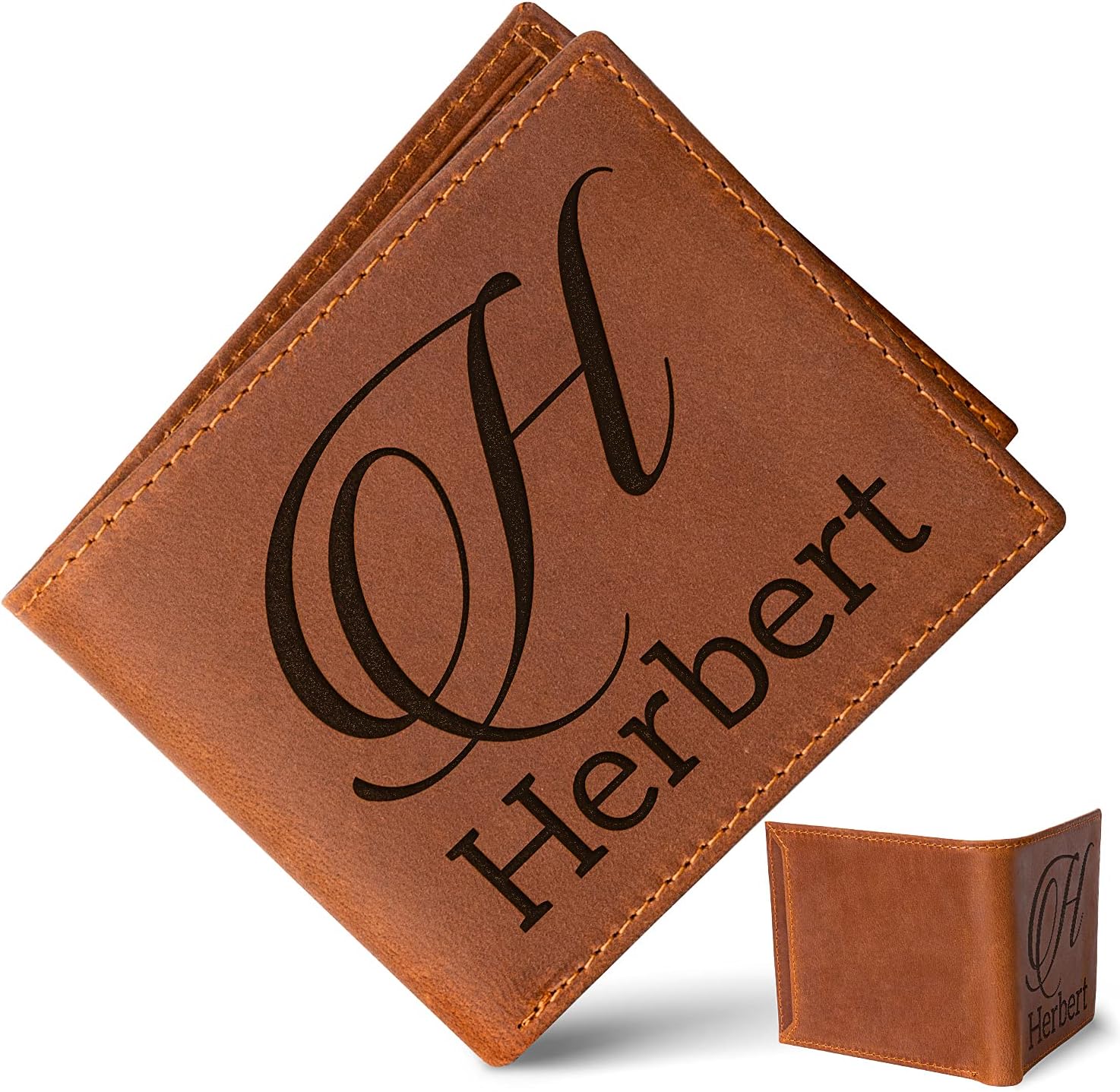 kullder Custom Wallet for Dad Engraved Mens Wallets Father