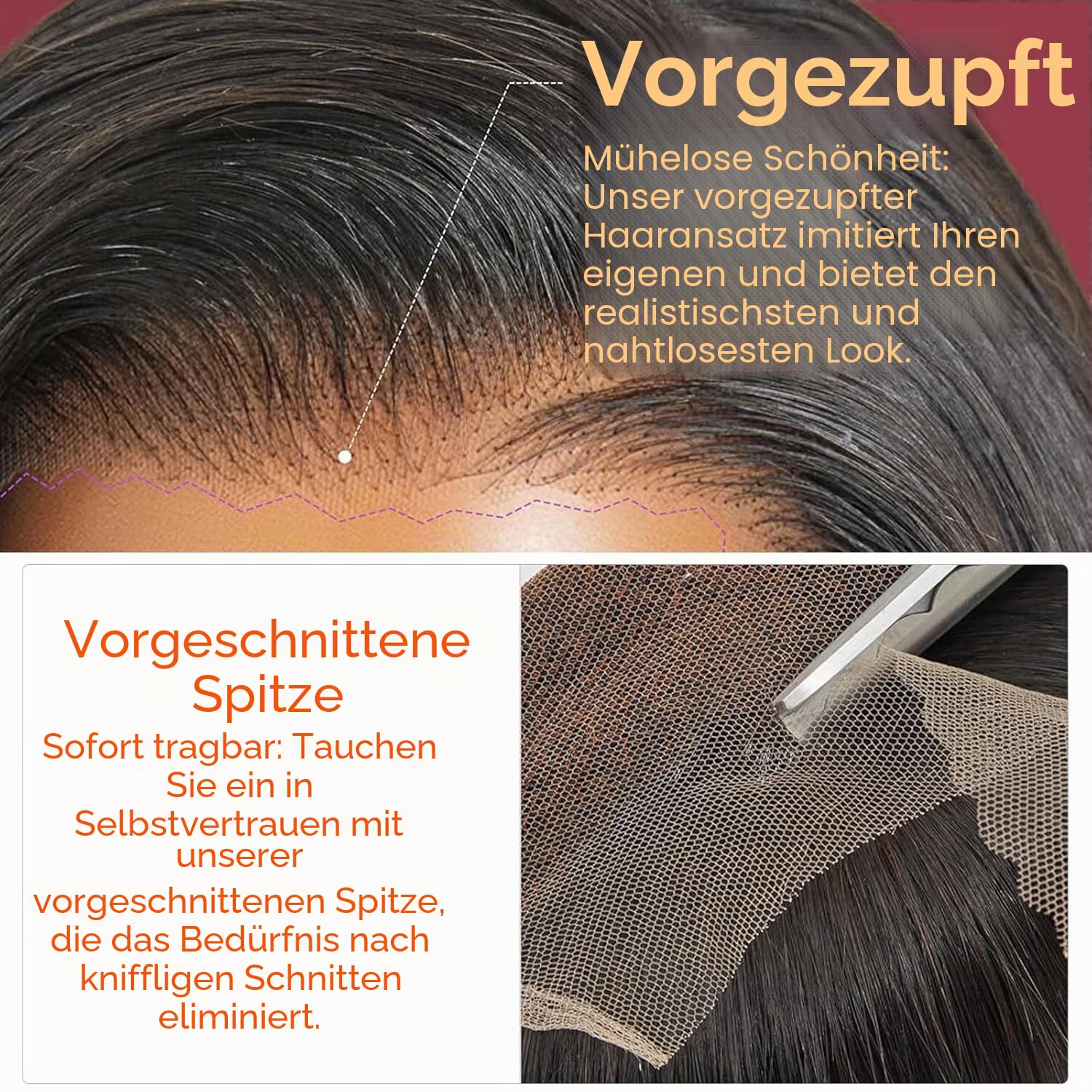 Oxeyegirl 18 Zoll 9x6 Straight 200% Density Glueless Wig HD Lace Front Human Hair Wigs For Black Women Pre Plucked Pre Cut 46cm