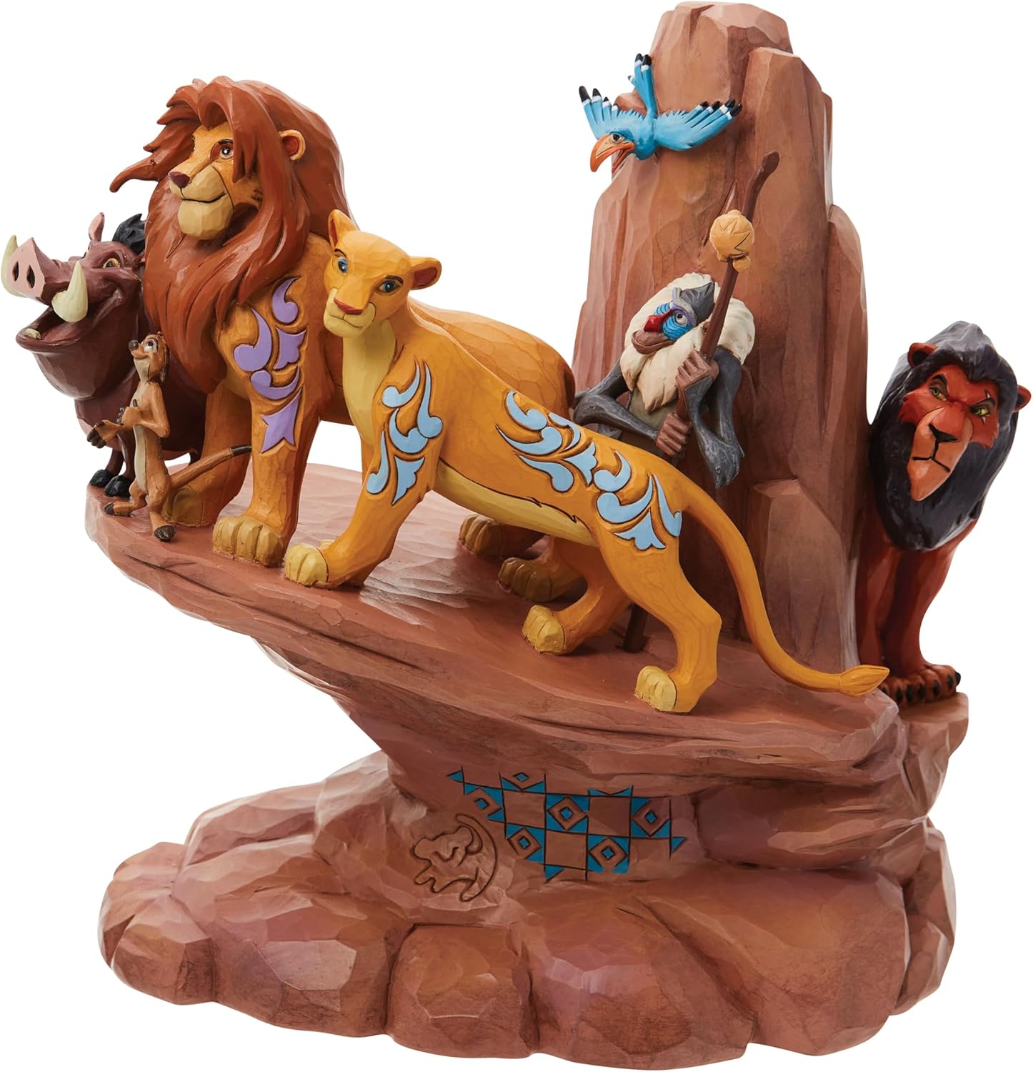 Enesco Disney Traditions Collection by Jim Shore The Lion King Carved in Stone Pride Rock Figurine- Resin Hand Crafted Painted Collectible Disney Figurines Decorative Home Decor Statue, 9 Inch