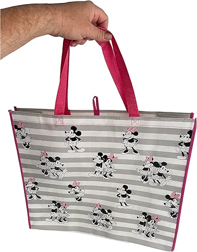 Miniatura 2 de Legacy Licensing Partners Disney Minnie Mouse y Mickey Giant - Bolsa de mano reutilizable extra grande coleccionable de 26 pulgadas, Multi, Minnie