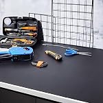 Drydiet 1 Tablette de travail Pcs Top 24 x 48, PU Boîte à outils en cuir Tiroir Liner Boîte à outil Mat, Cuttable Workbench Pad, Facile à nettoyer, Résistant aux rayures Non-dérapant Pad, Protégez Workbenh Tabletop Countertop