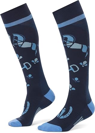 Kerrits Kids Happy Horse Wool Horse Riding Socks Warm Knee-High Winter Tall Boot Socks For Kids