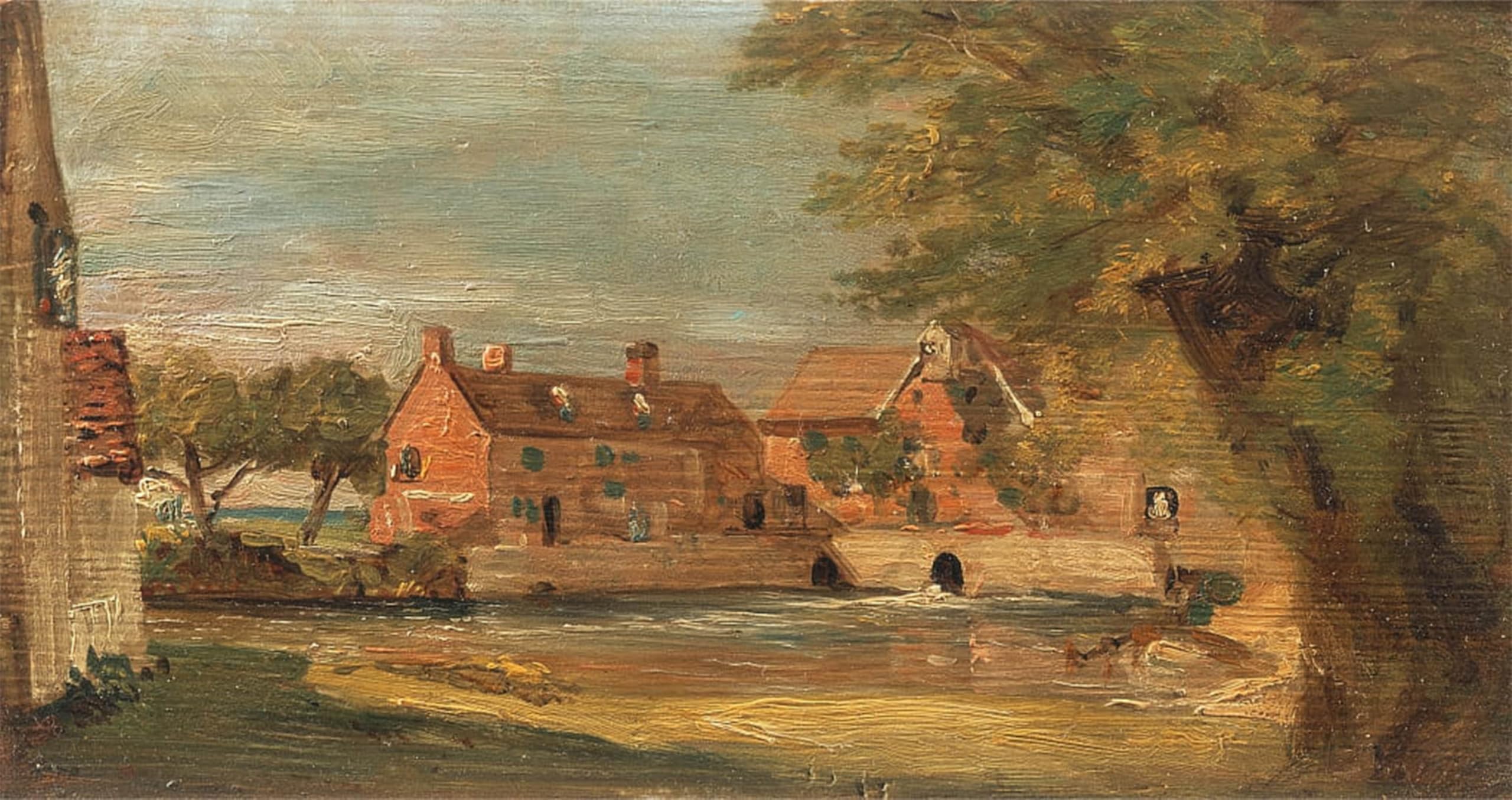 ARTXLXXBN Famous Painting Art Wall Decor Abstract Art Picture Mill Between by John Constable Animal Pictures for Home Decor 60x90cm