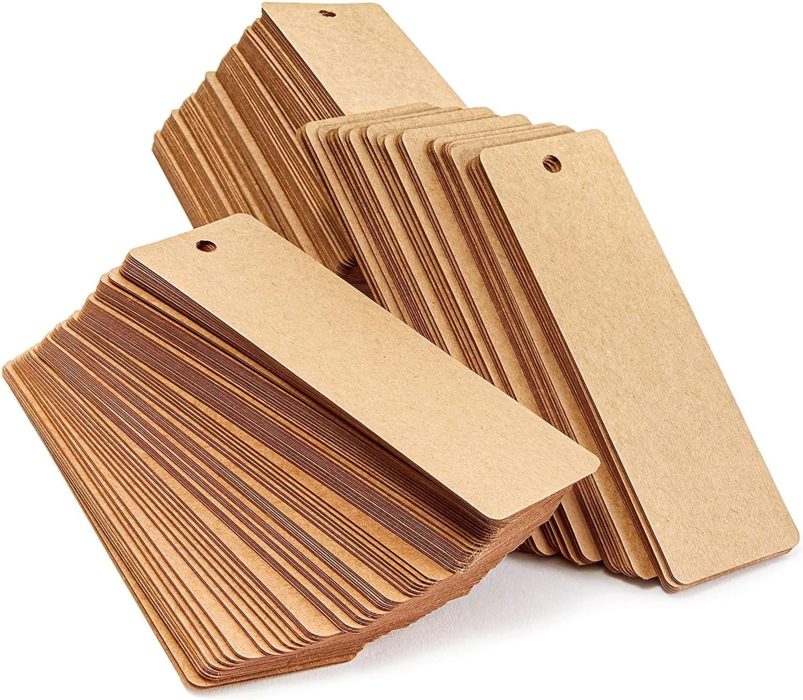 100 Pack Blank Color Cardstock Bookmarks With 100 Colorful Tassels...