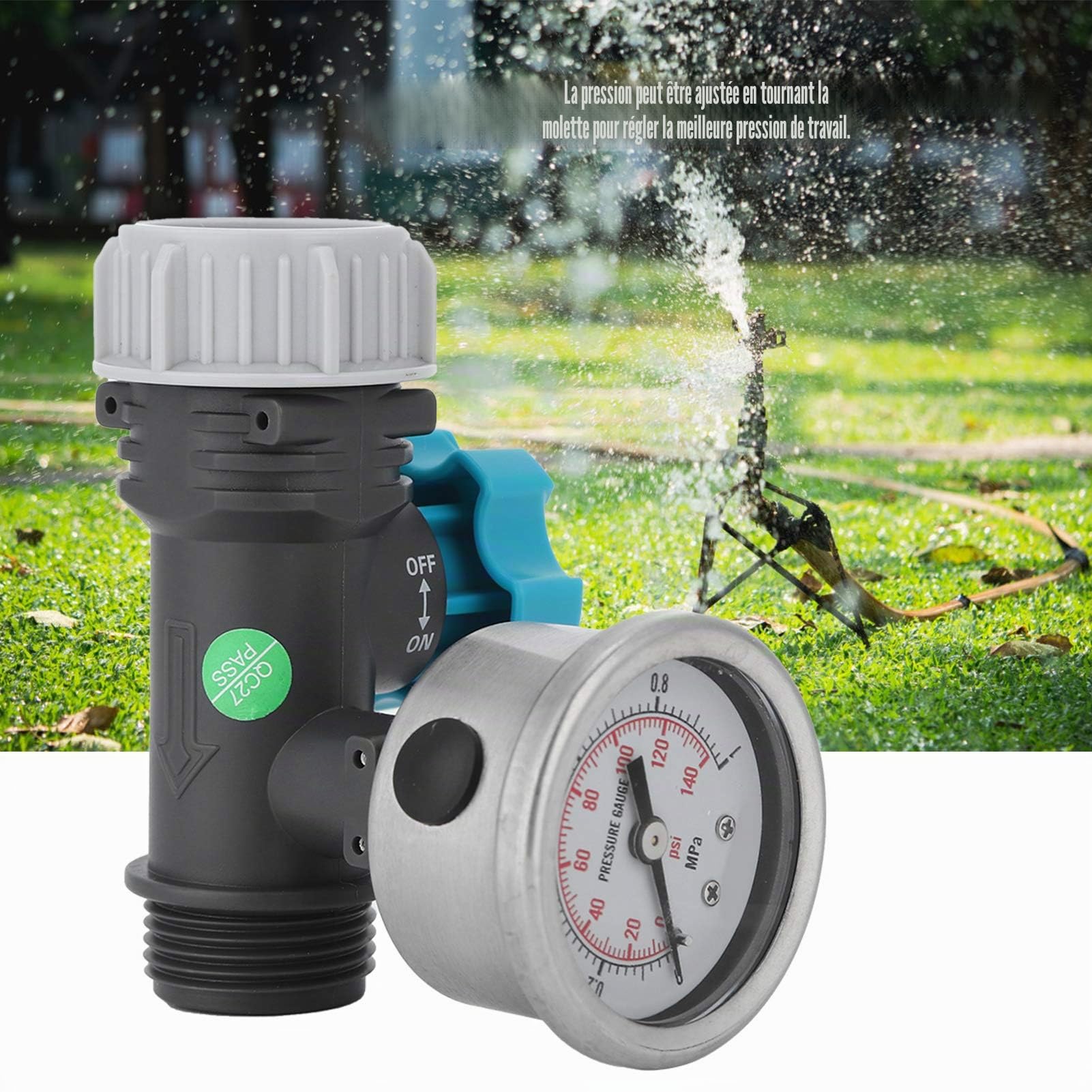 Réducteur de pression régulateur de pression régulateur de pression d'eau vanne de pression d'eau réglage de pression visualisé réducteur de pression d'eau pour jardin