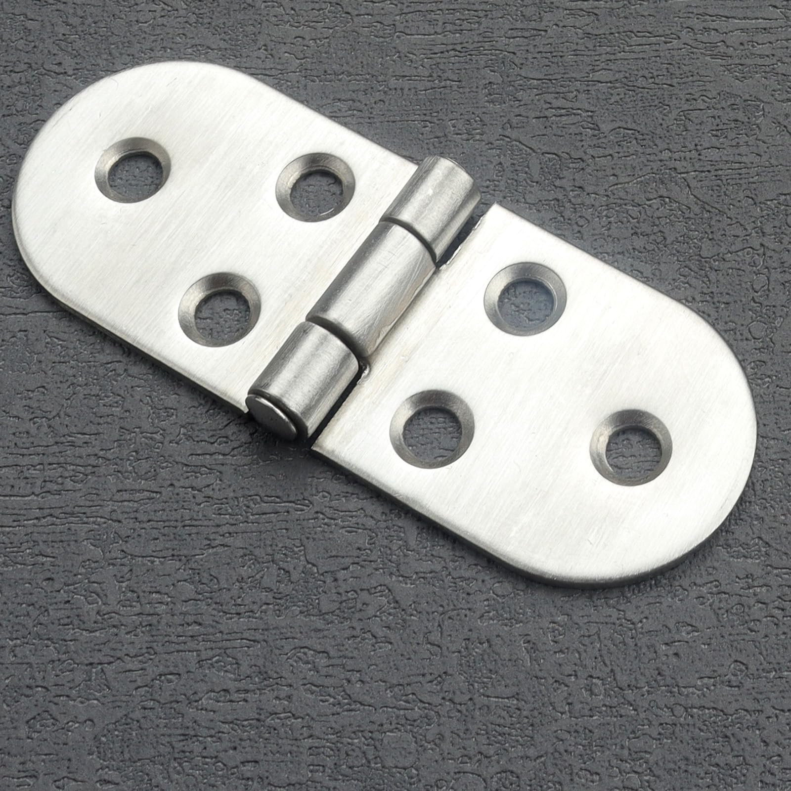 Roellgs 4 Pieces Folding Flap Hinges, Folding Table Butler Tray Flap Hinges, Stainless Steel with Screws for Cabinet Furniture (Silver) - Image 3