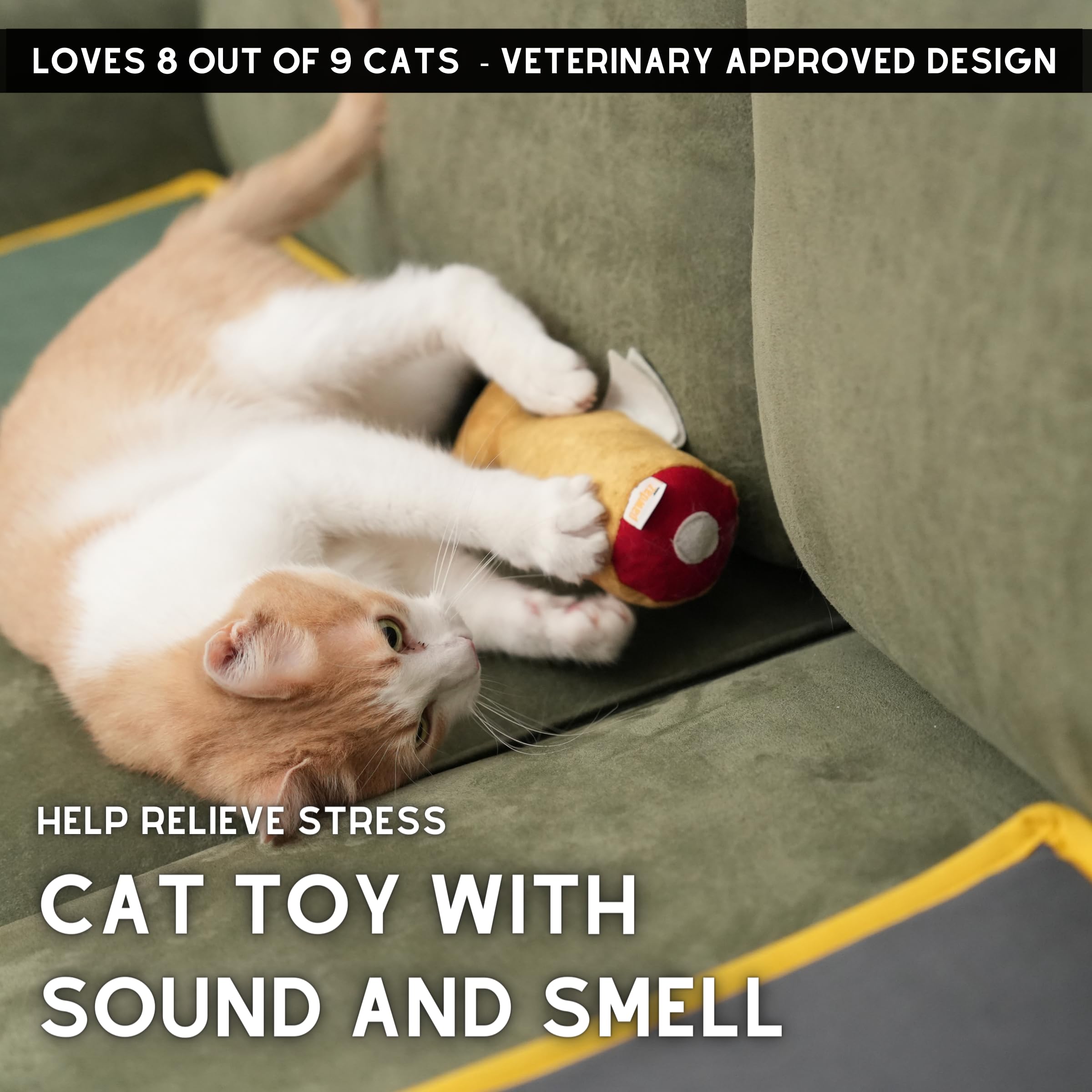 pawdaz Juguete de pescado para gatos, relleno de vid de plata Matatabi y ayuda a aliviar la ansiedad, suministros esenciales de hierba gatera para gatitos, juguetes interactivos grandes para masticar