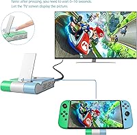 Vista 2 de Versión actualizada 2021 Base de carga para Nintendo Switch estación de carga portátil Runpower estación de carga plegable para TV con 4K HDMI USB
