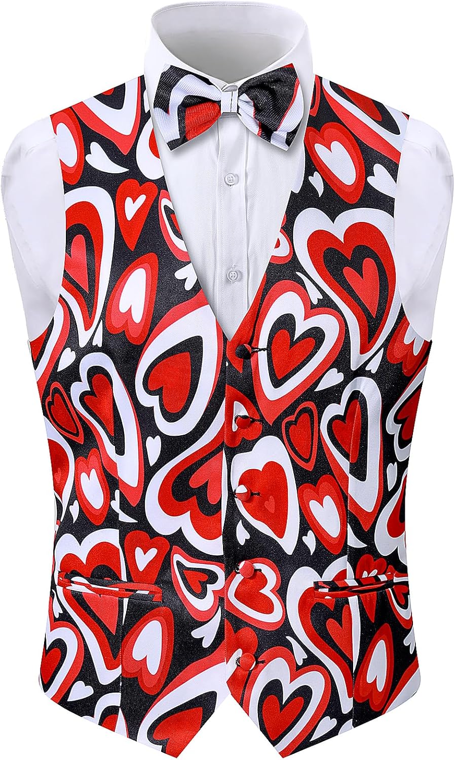 LINOCOUTON Men's Suit Vest with Bow Tie - Image 4