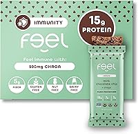 Vista 16 de The Feel Bar Barras funcionales de proteína vegetal Barras de proteína de 2 onzas (paquete de 10) Apto para intestinos, apto para dieta