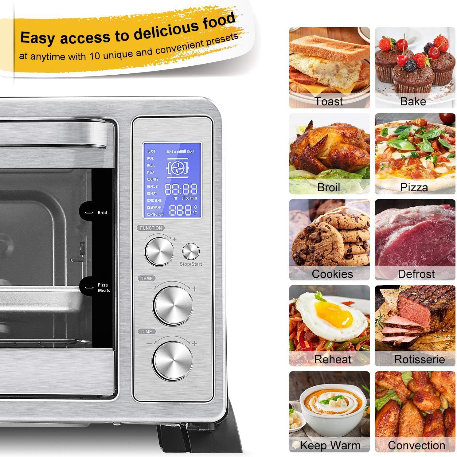 Toaster Oven, Vestaware Convection Oven Toaster Countertop