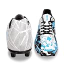 Aivin Ocean F.Ball Stud, Lightweight Insole Provides More Comfort and Grip, PVC Synthetic Leather Excellent Ball Control and Tackling, Football Shoes for Men (White), UK-8 gallery image