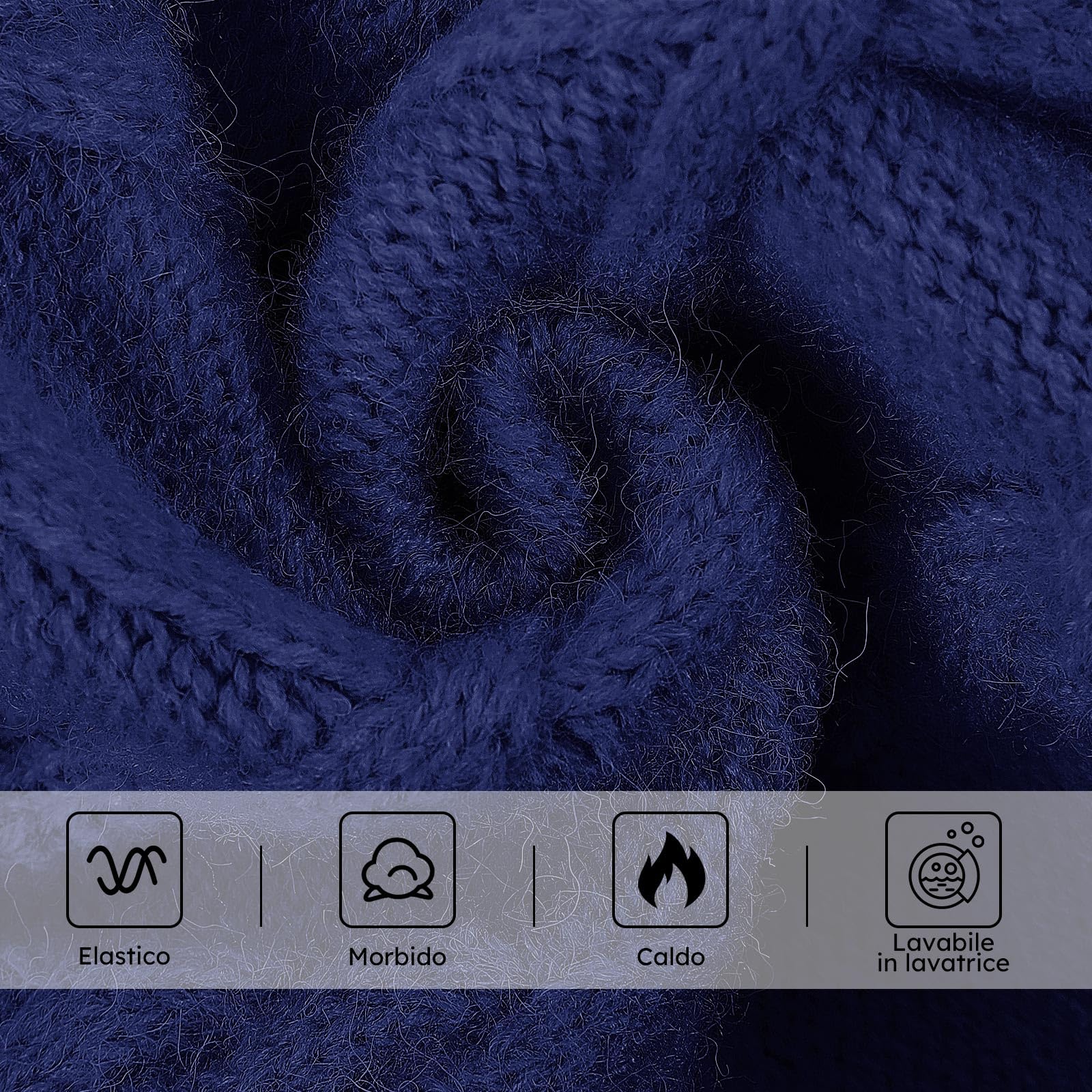 Queenmore Maglioncino Cane Taglia Piccola, Maglione Bassotto Caldo, Felpa A Collo Alto Ritorto, Vestiti Per Cani Gatti, Elastico Per Bulldog Francese Barboncino Chihuahua, Blu Scuro, S